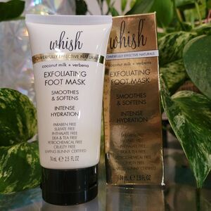 Whish Exfoliating Foot Peel Mask Coconut Milk Verbena Callus Remover Exfoliator